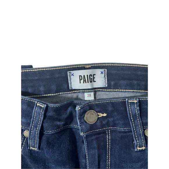 PAIGE Hoxton Ankle Dark Blue Jeans Size 28 - Picture 4 of 6